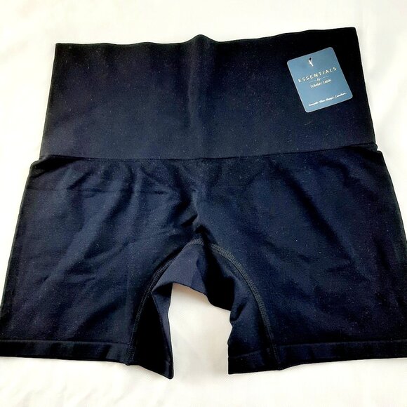 NWT Plus Size 1x essentials 1x 2x Black smooth, Slim shape comfort by Tummy Tank - Picture 2 of 11